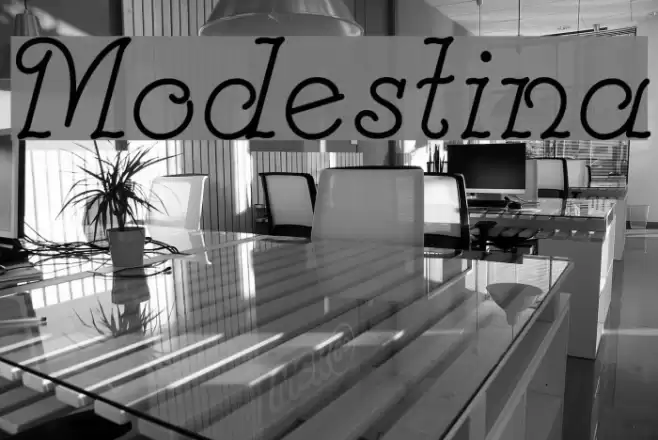 Modestina Font examples