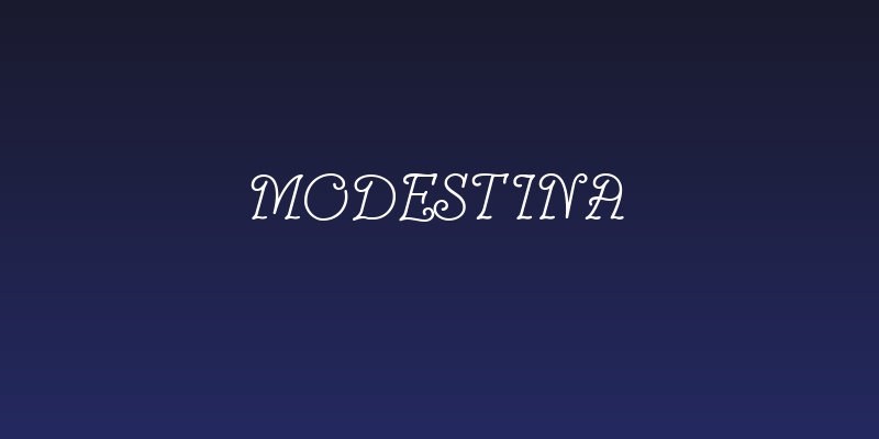 Modestina Social Header