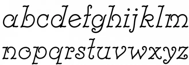 Modestina 字体 小写