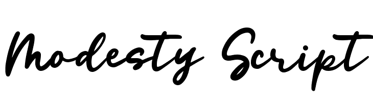 Modesty Script  font caratteri gratis