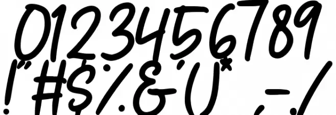 Modesty Script Font OTHER CHARS