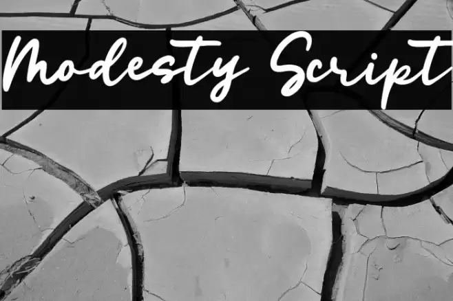 Modesty Script Font examples