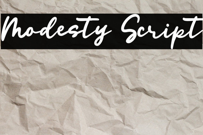 Modesty Script Example 3