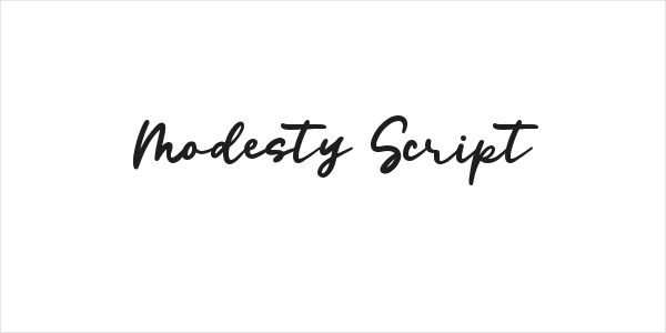 Modesty Script Logo