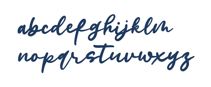 Modesty Script Lowercase