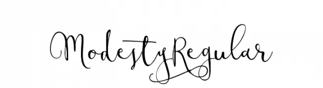 ModestyRegular  नि: शुल्क फ़ॉन्ट्स डाउनलोड