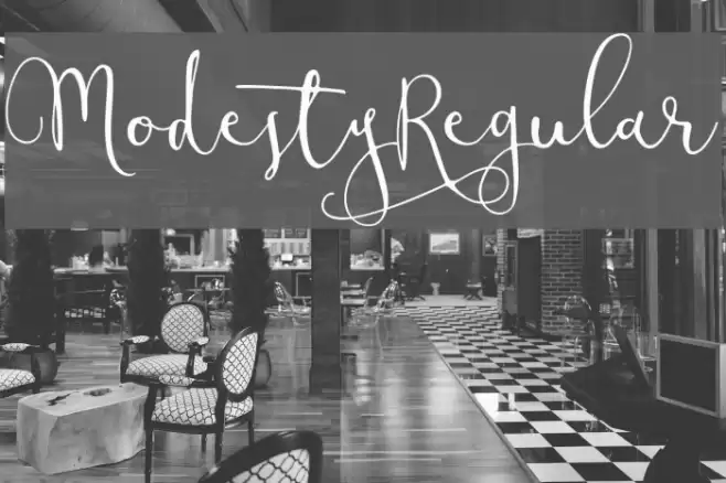 ModestyRegular Font examples