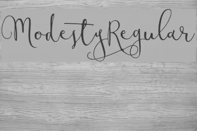 ModestyRegular Font examples