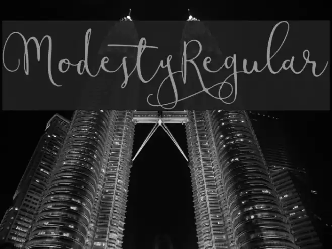 ModestyRegular Font examples