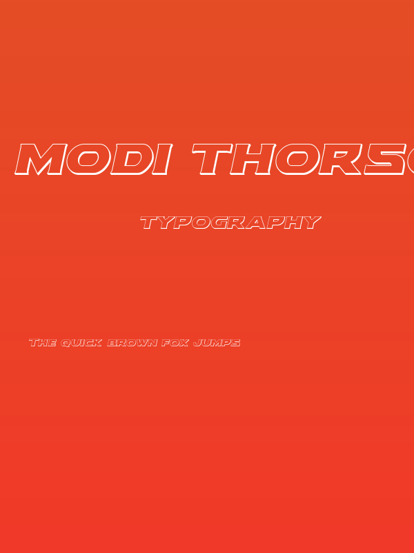 Modi Thorson 3D Italic Poster
