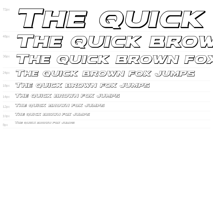 Modi Thorson 3D Italic Waterfall