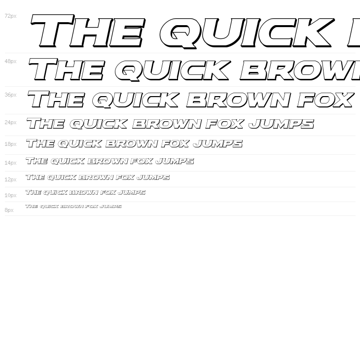 Modi Thorson 3D Italic Waterfall