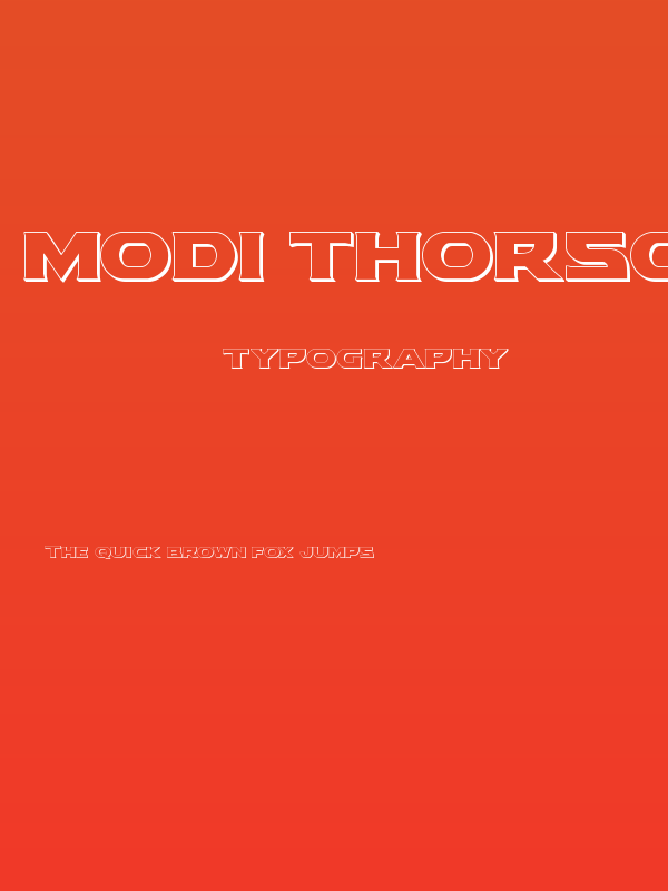 Modi Thorson 3D Regular Poster