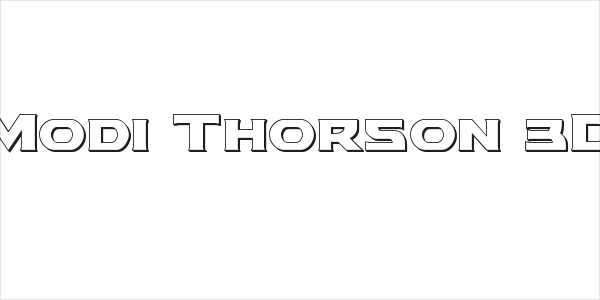 Modi Thorson 3D Logo