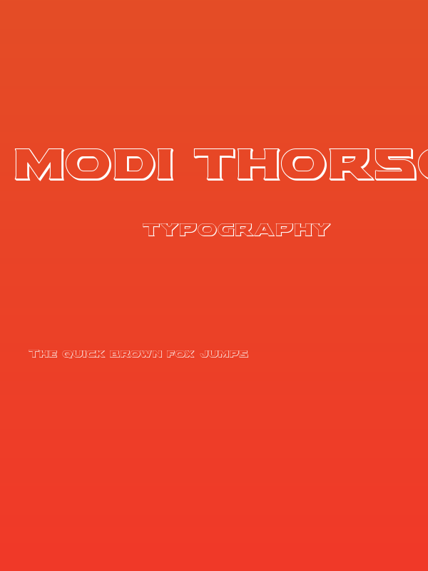 Modi Thorson 3D Poster