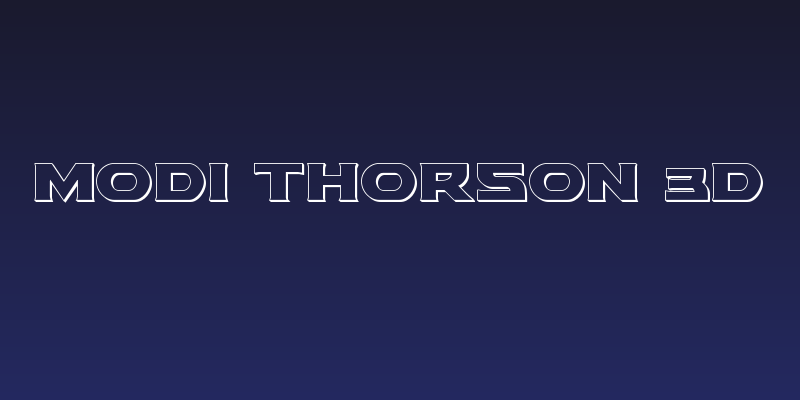 Modi Thorson 3D Social Header