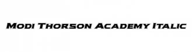Modi Thorson Academy Italic 