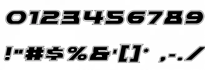 Modi Thorson Academy Italic Font OTHER CHARS