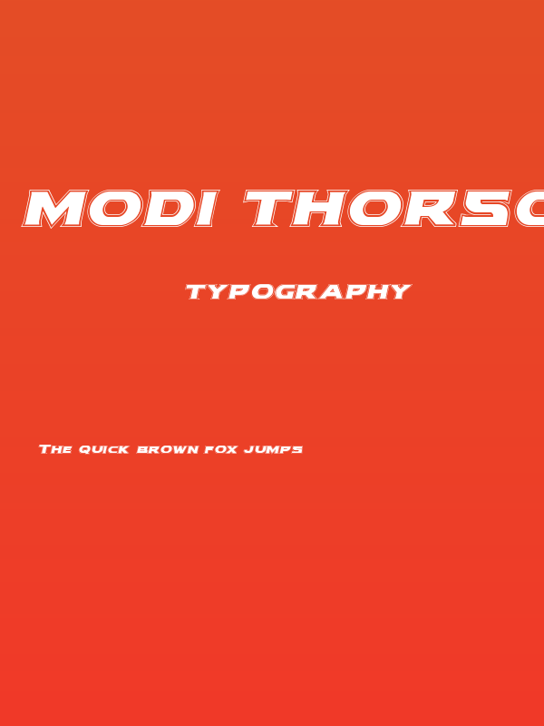 Modi Thorson Academy Italic Poster
