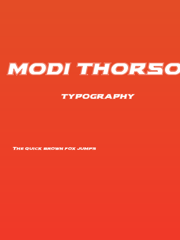 Modi Thorson Academy Italic Poster