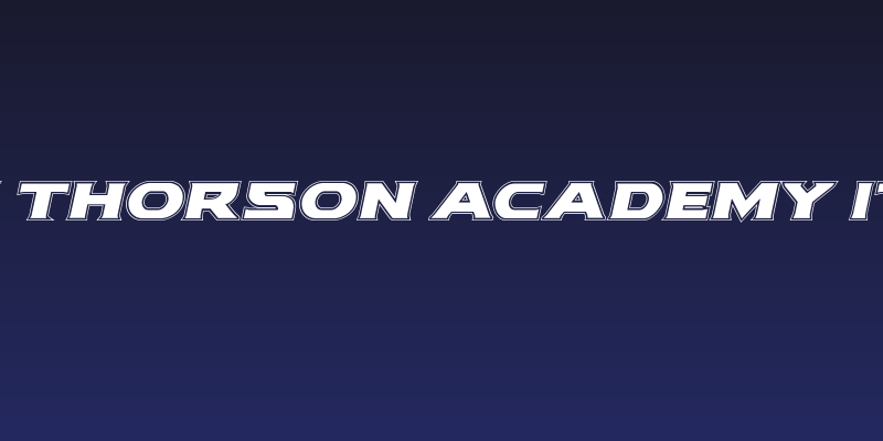 Modi Thorson Academy Italic Social Header