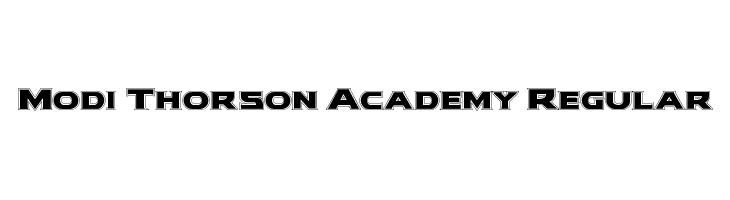 Modi Thorson Academy Regular  Frei Schriftart Herunterladen