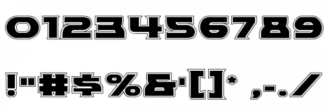 Modi Thorson Academy Regular Font OTHER CHARS