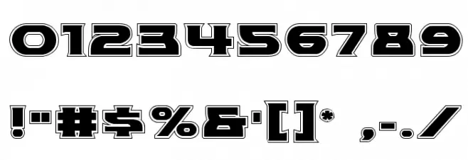 Modi Thorson Academy Regular Font OTHER CHARS