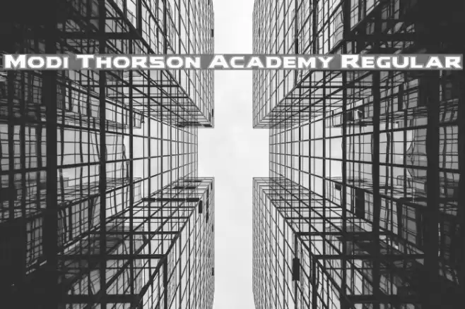 Modi Thorson Academy Regular Font examples