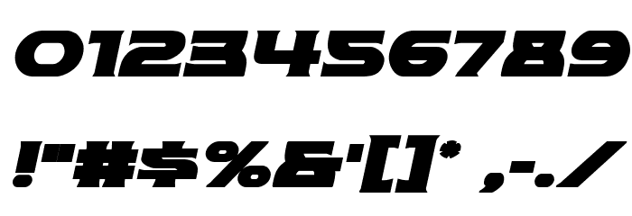 Modi Thorson Bold Italic Font OTHER CHARS