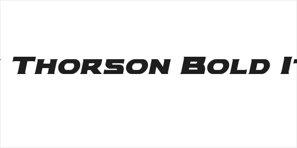 Modi Thorson Bold Italic Logo