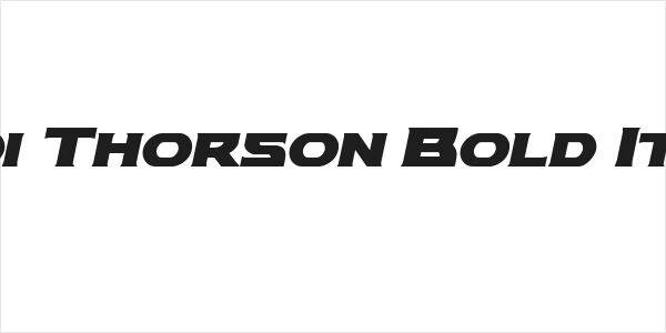 Modi Thorson Bold Italic Logo