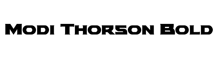 Modi Thorson Bold Font