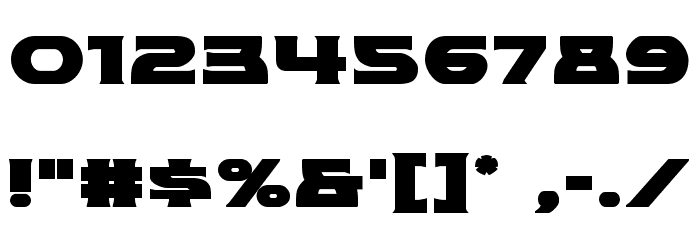 Modi Thorson Bold Font OTHER CHARS