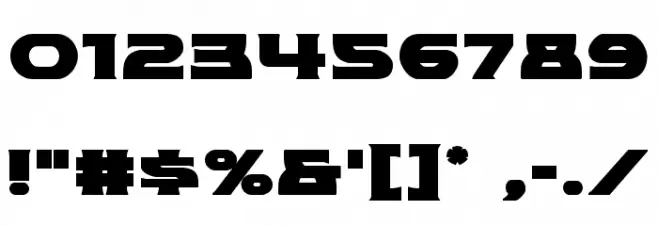 Modi Thorson Bold Font OTHER CHARS