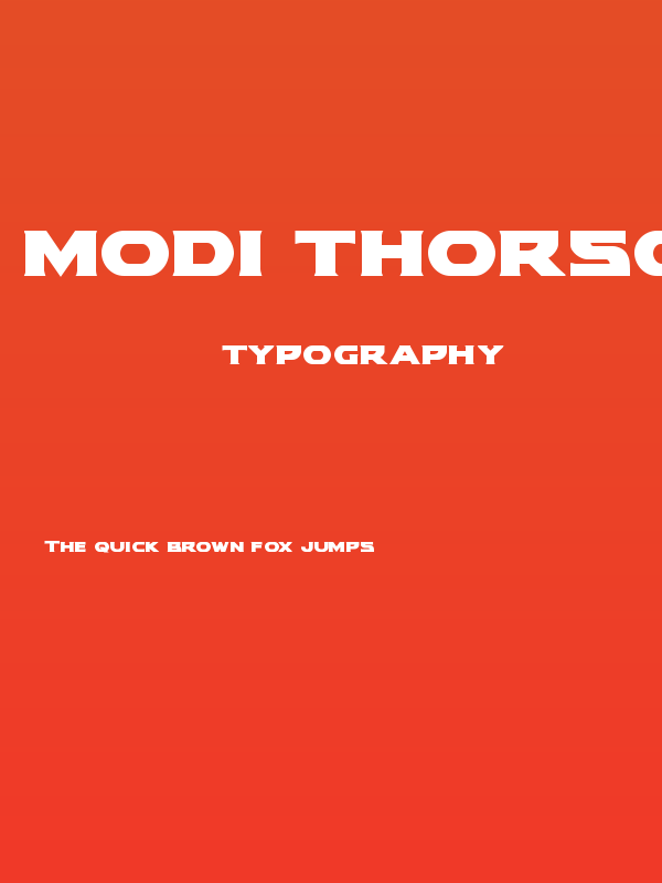 Modi Thorson Bold Poster