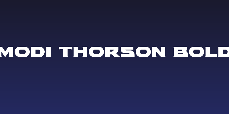 Modi Thorson Bold Social Header