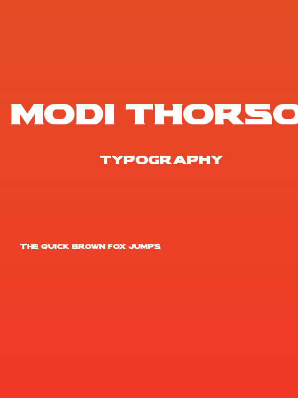 Modi Thorson Bold Poster