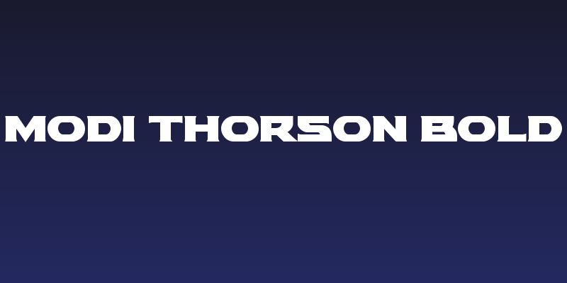 Modi Thorson Bold Social Header