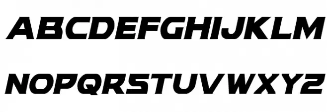 Modi Thorson Condensed Italic Caratteri MAIUSCOLE