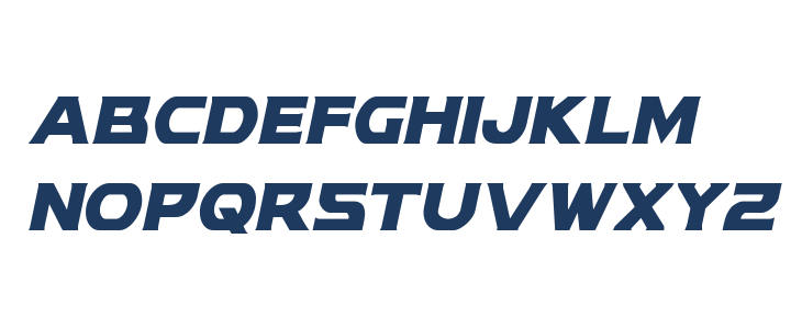 Modi Thorson Condensed Italic Lowercase