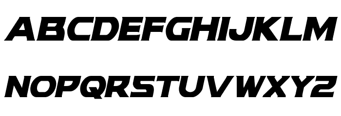 Modi Thorson Condensed Italic Font LOWERCASE