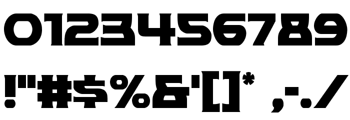 Modi Thorson Condensed Font OTHER CHARS