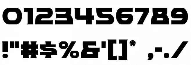 Modi Thorson Condensed Font OTHER CHARS