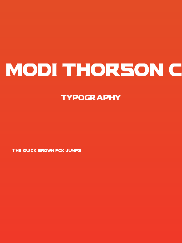 Modi Thorson Condensed Poster