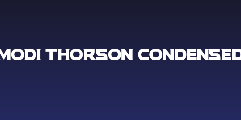Modi Thorson Condensed Social Header