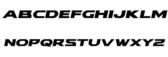 Modi Thorson Expanded Italic Шрифта ВЕРХНИЙ