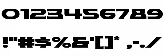 Modi Thorson Expanded Font OTHER CHARS