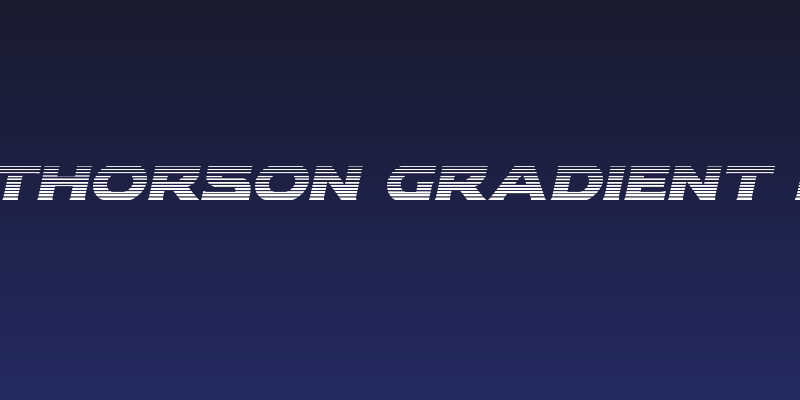Modi Thorson Gradient Italic Social Header