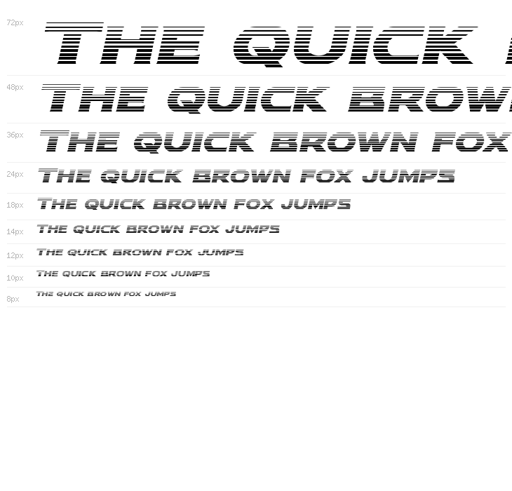 Modi Thorson Gradient Italic Waterfall